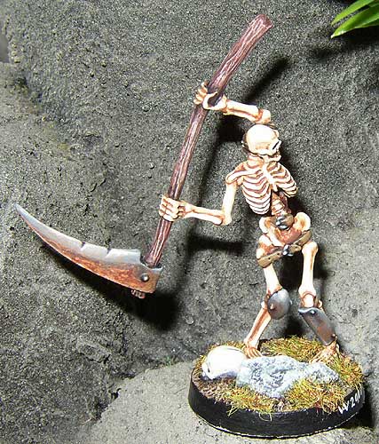 Skeleton with scythe